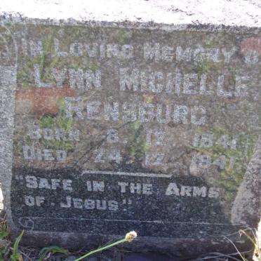 RENSBURG Lynn Michelle 1941-1941