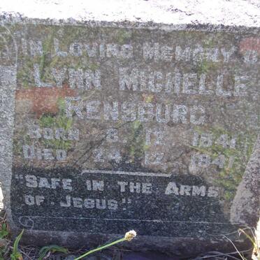 RENSBURG Lynn Michelle 1941-1941