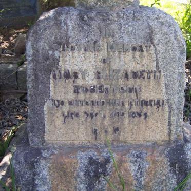 ROBERTSON Mary Elizabeth -1934