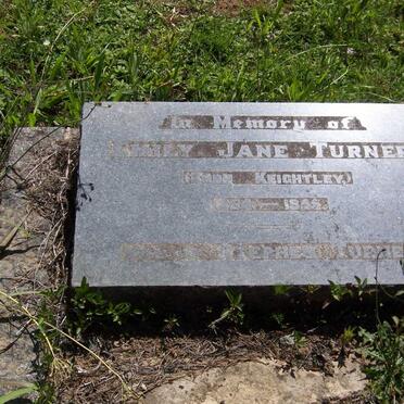 TURNER Emily Jane nee KEIGHTLEY 1854-1945