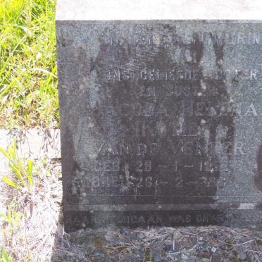 VENTER Jacoba Helena, van de 1958-1966