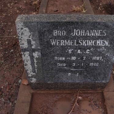 WERMELSKIRCHEN Johannes 1887-1966 