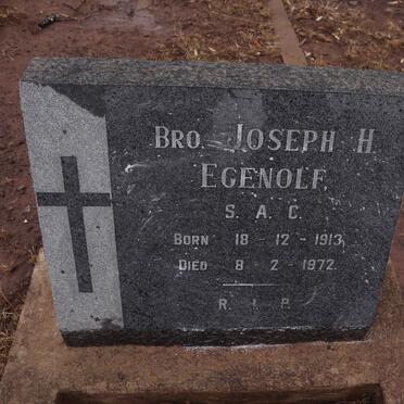 EGENOLE Joseph H. 1913-1972