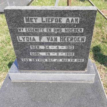 HEERDEN Lydia F., van 1912-1958