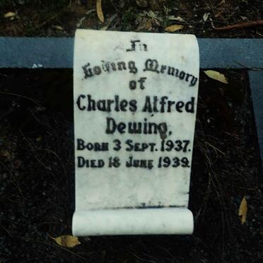 DEWING Charles Alfred 1937-1939