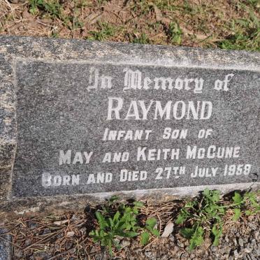 MCCUNE Raymond 1958-1958