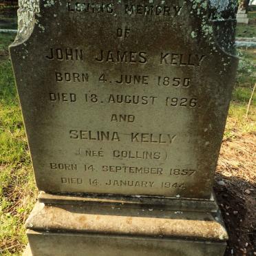 KELLY John James 1850-1926 &amp; Selina COLLINS 1857-1944