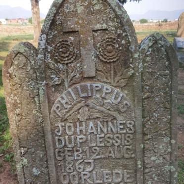 PLESSIS Philippus Johannes, du 1867-1905