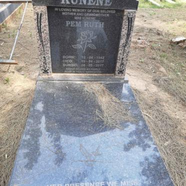 KUNENE Pem Ruth 1942-2017