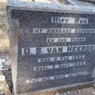 HEERDEN D.S., van 1883-1944