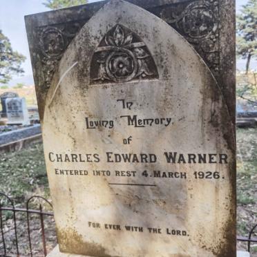 WARNER Charles Edward -1926