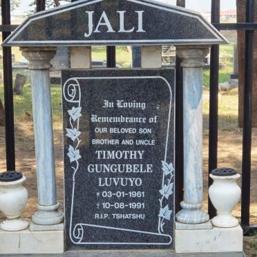 JALI Timothy Gungubele Luvuyo 1961-1991