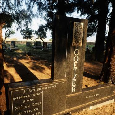 COETZER William David 1896-1965