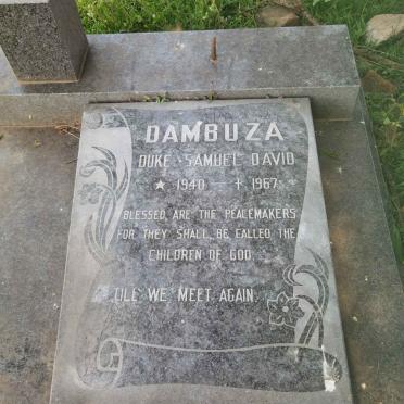 DAMBUZA Duke Samuel David 1940-1967
