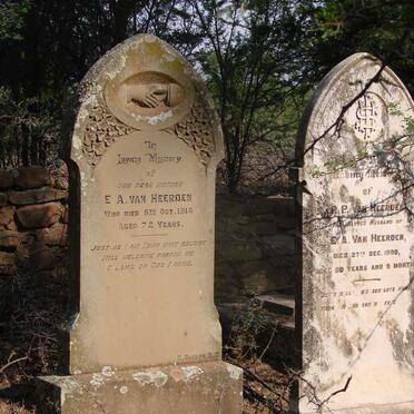 HEERDEN R.P., van -1900 &amp; E.A. -1914