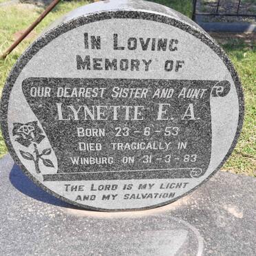 RUITERS Lynette E.A. 1953-1983