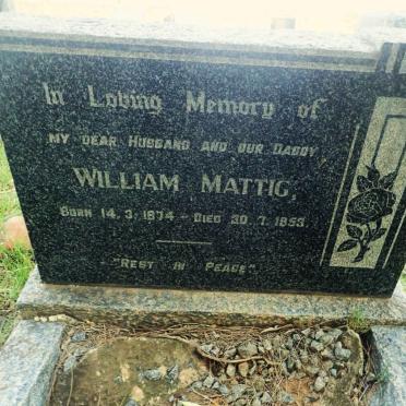 MATTIG William 1874-1953