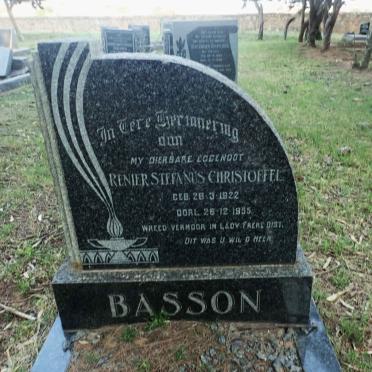BASSON Renier Stefanus Christoffel 1922-1955
