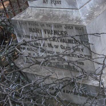 CHALMERS Mary Frances nee SLATER 1868-1905