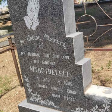 NDAMANE Mthetheleli 1958-1985