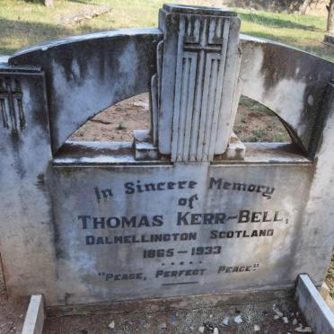BELL Thomas, KERR 1865-1933