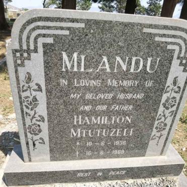 MLANDU Hamilton Mtutuzeli 1936-1989