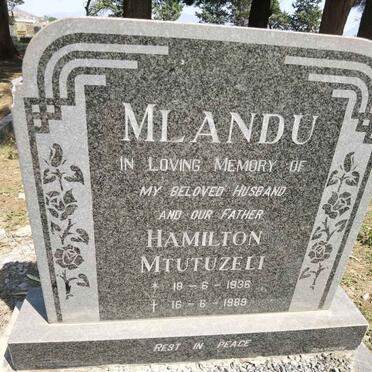 MLANDU Hamilton Mtutuzeli 1936-1989