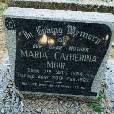 MUIR Maria Catherina 1884-1962