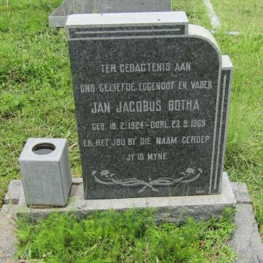 BOTHA Jan Jacobus 1924-1969