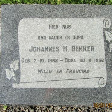 BEKKER Johannes H. 1862-1952