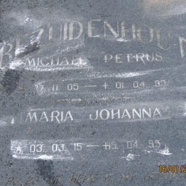 BEZUIDENHOUT Michael Petrus 1905-1993 &amp; Maria Johanna 1915-1995