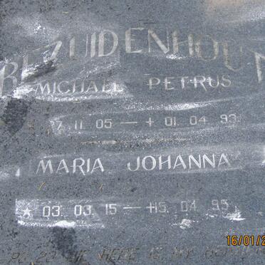 BEZUIDENHOUT Michael Petrus 1905-1993 &amp; Maria Johanna 1915-1995