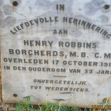 BORCHERDS Henry Robbins -1918