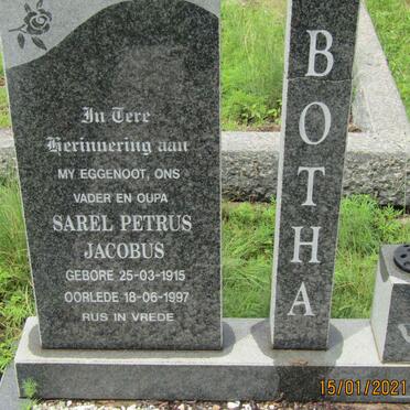 BOTHA Sarel Petrus Jacobus 1915-1997