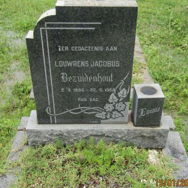 BEZUIDENHOUT Louwrens Jacobus 1896-1959