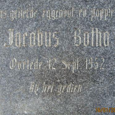 BOTHA Jacobus -1952