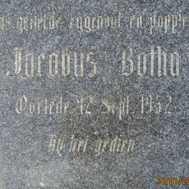 BOTHA Jacobus -1952