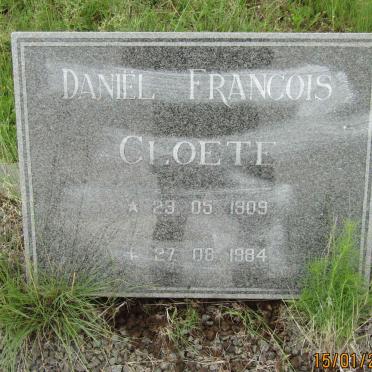 CLOETE Daniel Francois 1909-1984