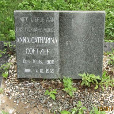 COETZEE Anna Catharina 1888-1965