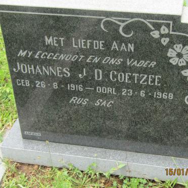 COETZEE Johannes J.D. 1916-1968