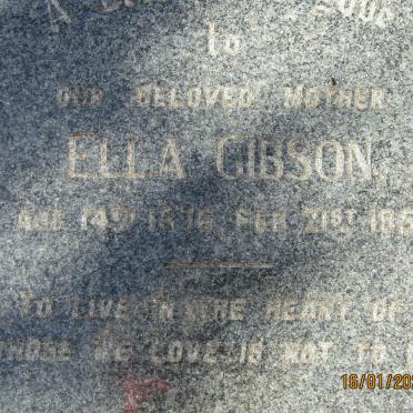 GIBSON Ella 1876-1951