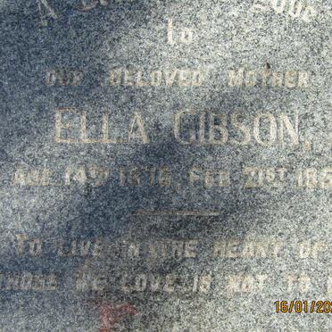 GIBSON Ella 1876-1951
