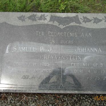 GREYVENSTEIN Samuel P.J. 1885-1966 &amp; Johanna M. NEL 1888-1967