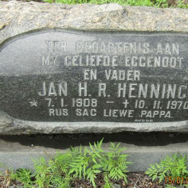 HENNING Jan H.R. 1908-1970