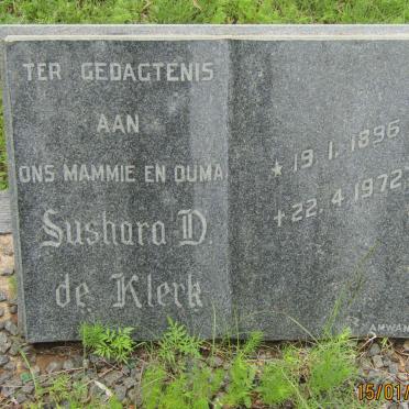 KLERK Sushara D., de 1896-1972