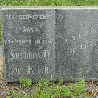KLERK Sushara D., de 1896-1972