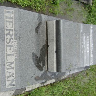 KRUGER Susara Magrieta voorheen HERSELMAN nee MYBURGH 1916-1973