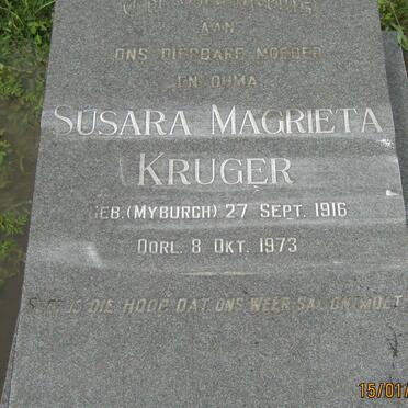 KRUGER Susara Magrieta voorheen HERSELMAN nee MYBURGH 1916-1973
