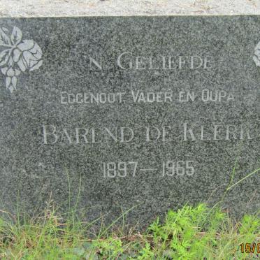 KLERK Barend, de 1897-1965