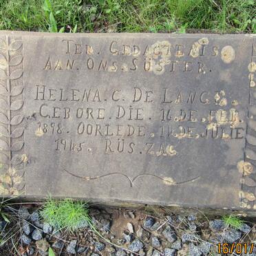 LANGE Helena C., de 1898-1945